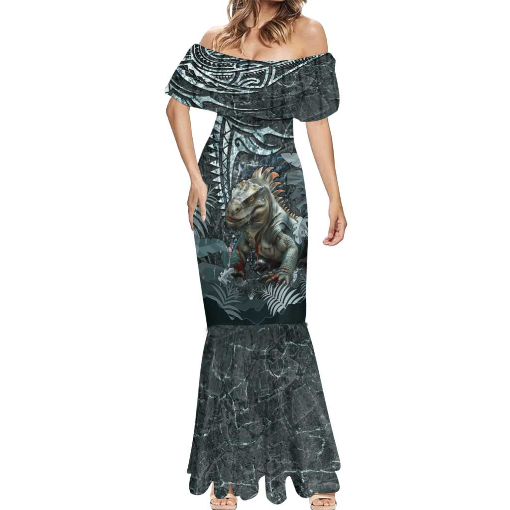 Hawaii Mo'o Lizard God Mermaid Dress Polynesian Style