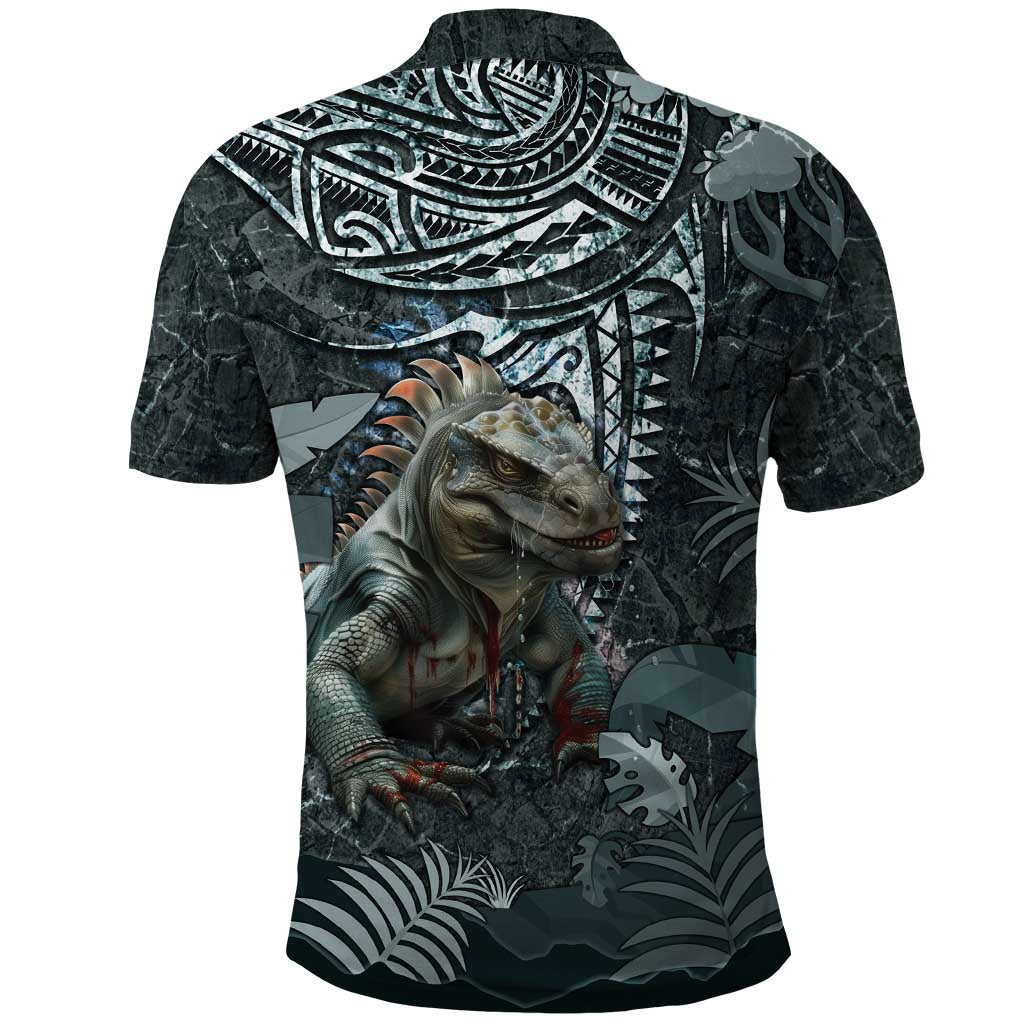 Hawaii Mo'o Lizard God Polo Shirt Polynesian Style