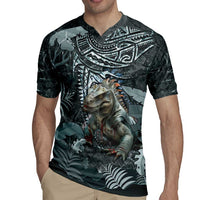 Hawaii Mo'o Lizard God Rugby Jersey Polynesian Style