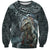 Hawaii Mo'o Lizard God Sweatshirt Polynesian Style