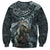 Hawaii Mo'o Lizard God Sweatshirt Polynesian Style