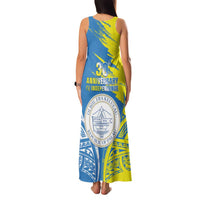 Palau Independence Day Family Matching Tank Maxi Dress and Hawaiian Shirt Happy 30th Anniversary