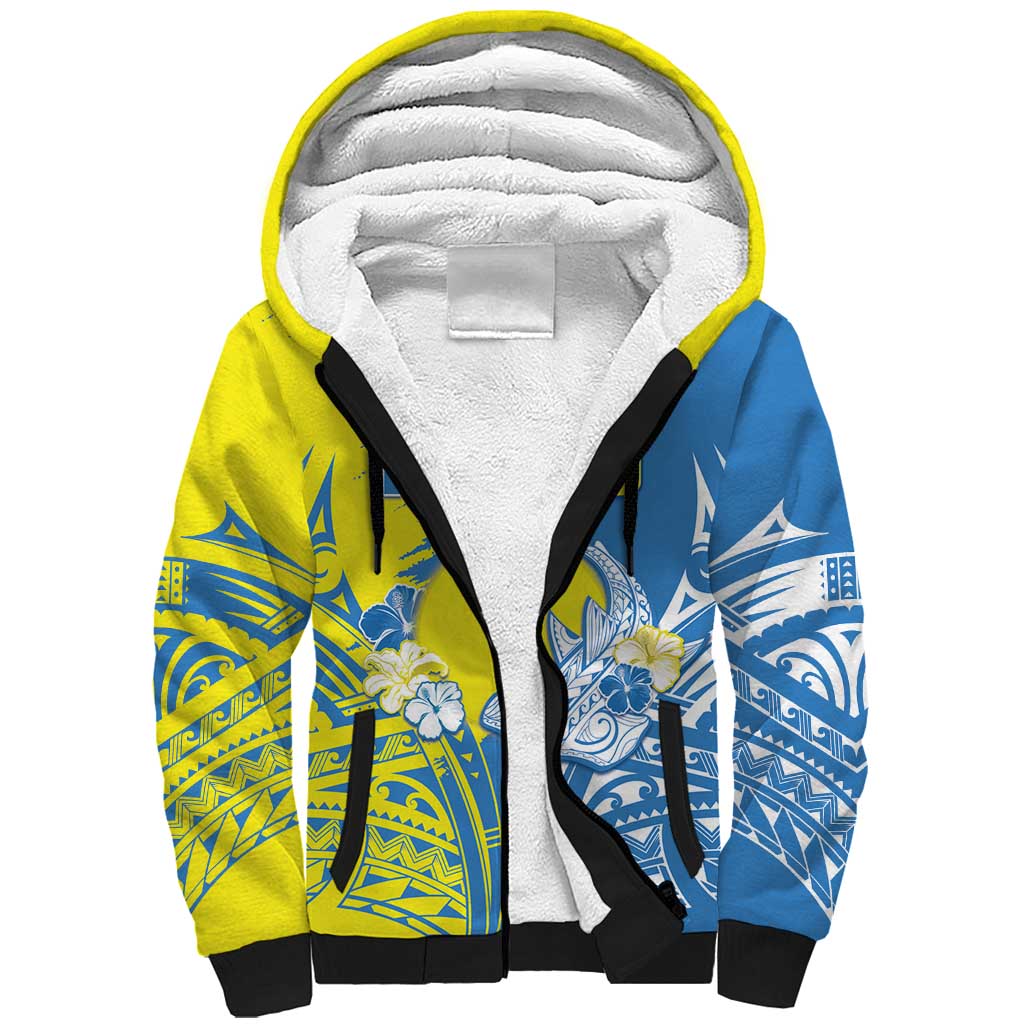 Palau Independence Day Sherpa Hoodie Happy 30th Anniversary