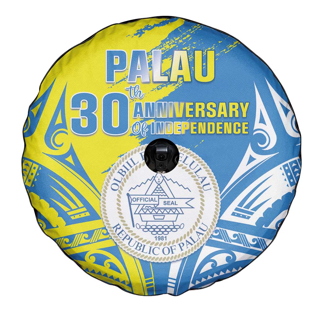 Palau Independence Day Spare Tire Cover Happy 30th Anniversary