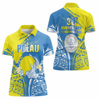 Palau Independence Day Women Polo Shirt Happy 30th Anniversary