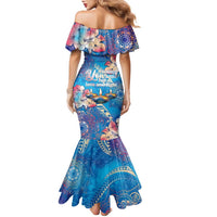 Happy Diwali Festival Family Matching Mermaid Dress and Hawaiian Shirt Diya Lamp Rangoli With Polynesian Pattern