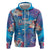 Happy Diwali Festival Hoodie Diya Lamp Rangoli With Polynesian Pattern