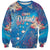 Happy Diwali Festival Sweatshirt Diya Lamp Rangoli With Polynesian Pattern