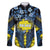 Personalised Palau Family Matching Puletasi and Hawaiian Shirt Polynesian Dolphin Tropical Hibiscus Style