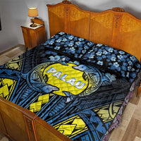Palau Quilt Bed Set Polynesian Dolphin Tropical Hibiscus Style