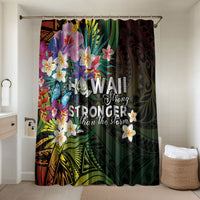 Hawaii Strong Bathroom Set Polynesian Tribal Tropical Flowers