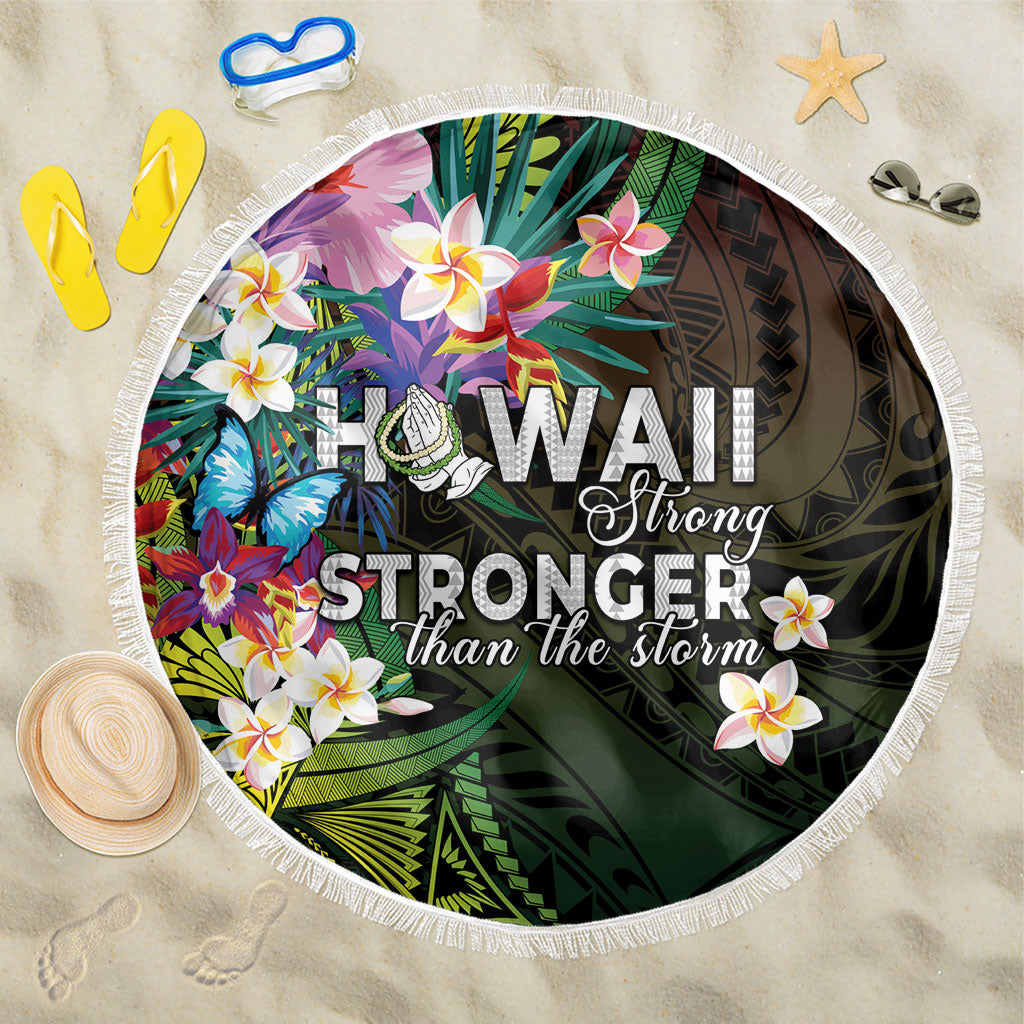 Hawaii Strong Beach Blanket Polynesian Tribal Tropical Flowers