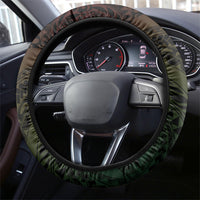 Hawaii Strong Steering Wheel Cover Polynesian Tribal Tropical Flowers