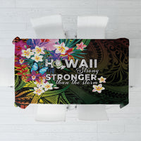 Hawaii Strong Tablecloth Polynesian Tribal Tropical Flowers