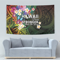 Hawaii Strong Tapestry Polynesian Tribal Tropical Flowers
