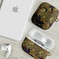 Indonesian Parang Batik AirPods Case Yellow Floral Pattern