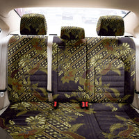 Indonesian Parang Batik Back Car Seat Cover Yellow Floral Pattern