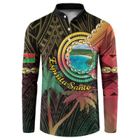 Vanuatu Espiritu Santo Island Button Sweatshirt Beach Landscape