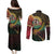 Vanuatu Espiritu Santo Island Couples Matching Puletasi and Long Sleeve Button Shirt Beach Landscape
