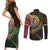 Vanuatu Espiritu Santo Island Couples Matching Short Sleeve Bodycon Dress and Long Sleeve Button Shirt Beach Landscape