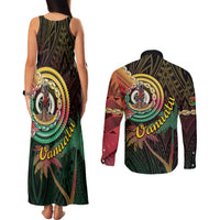 Vanuatu Espiritu Santo Island Couples Matching Tank Maxi Dress and Long Sleeve Button Shirt Beach Landscape