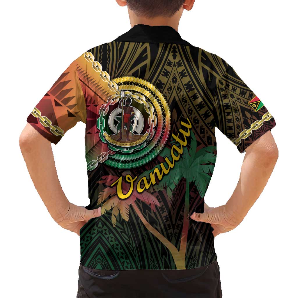 Vanuatu Espiritu Santo Island Family Matching Long Sleeve Bodycon Dress and Hawaiian Shirt Beach Landscape