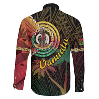 Vanuatu Espiritu Santo Island Family Matching Off Shoulder Short Dress and Hawaiian Shirt Beach Landscape