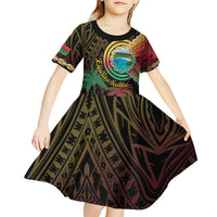 Vanuatu Espiritu Santo Island Kid Short Sleeve Dress Beach Landscape