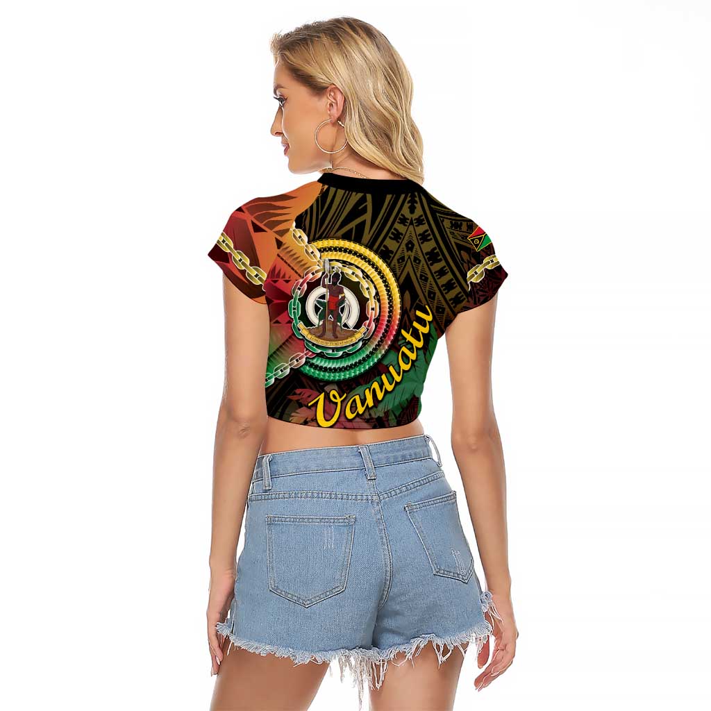 Vanuatu Espiritu Santo Island Raglan Cropped T Shirt Beach Landscape