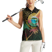 Vanuatu Espiritu Santo Island Women Sleeveless Polo Shirt Beach Landscape