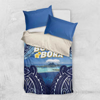 French Polynesia Bora Bora Bedding Set Beach Landscape Polynesian Style