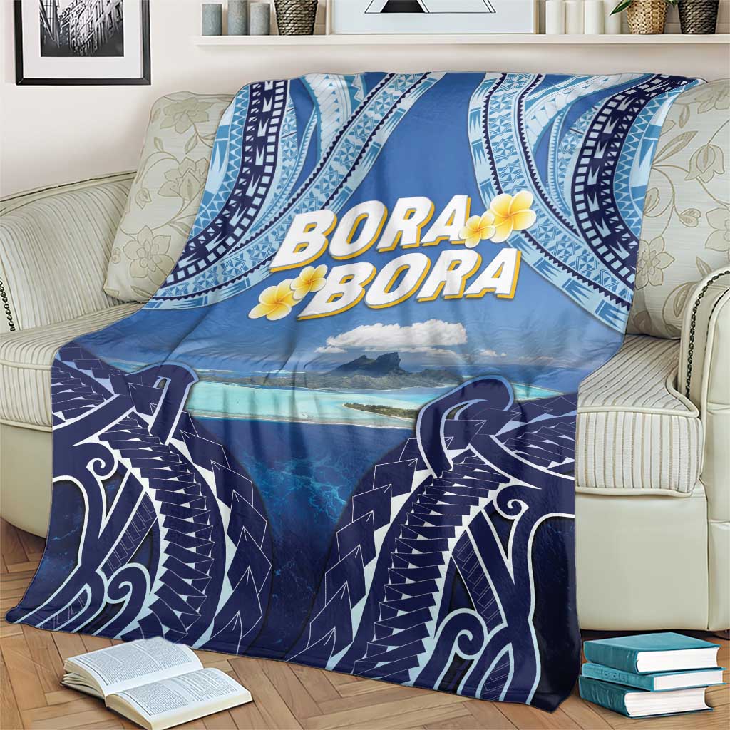 French Polynesia Bora Bora Blanket Beach Landscape Polynesian Style