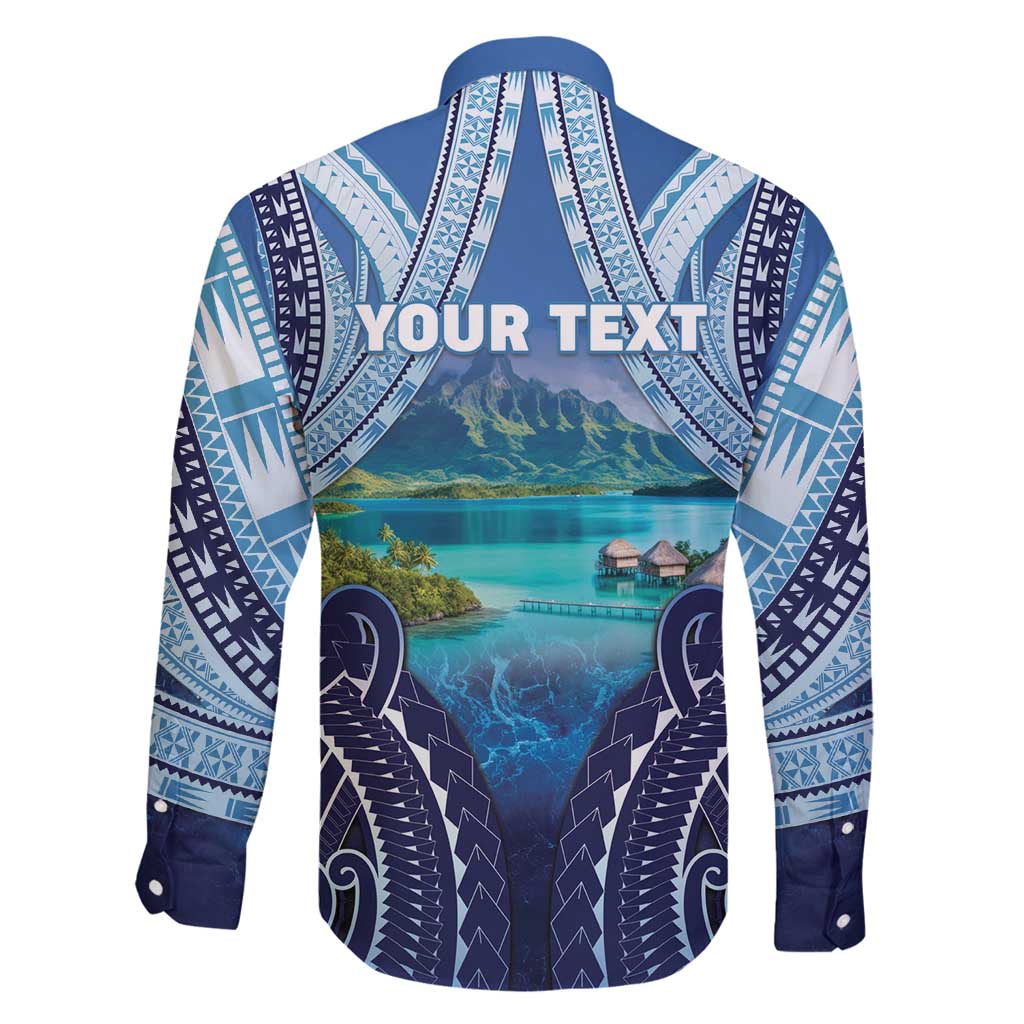 Personalised French Polynesia Bora Bora Family Matching Tank Maxi Dress and Hawaiian Shirt Beach Landscape Polynesian Style LT05 - Polynesian Pride