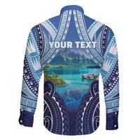 Personalised French Polynesia Bora Bora Family Matching Tank Maxi Dress and Hawaiian Shirt Beach Landscape Polynesian Style LT05 - Polynesian Pride