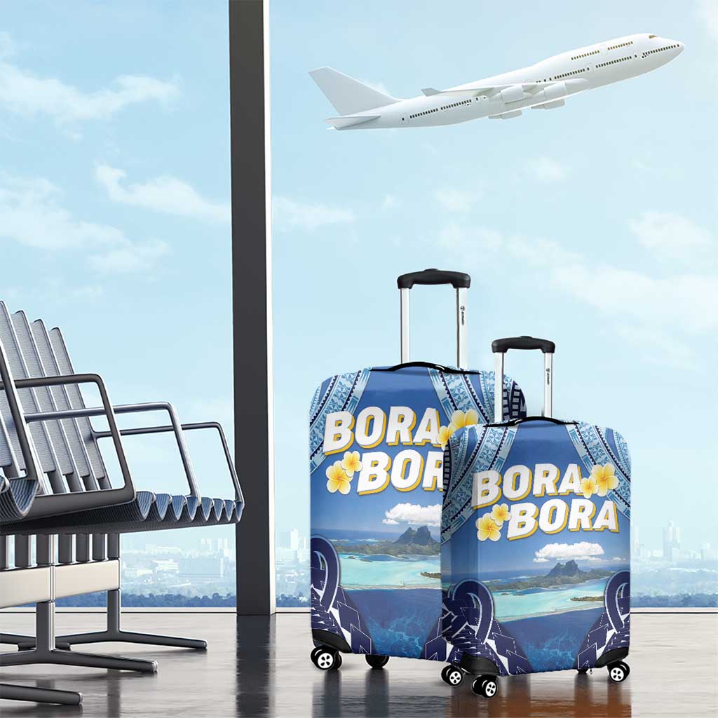 French Polynesia Bora Bora Luggage Cover Beach Landscape Polynesian Style