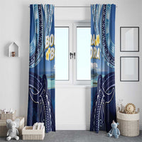 French Polynesia Bora Bora Window Curtain Beach Landscape Polynesian Style