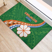 Marshall Islands Kwajalein Atoll Rubber Doormat Polynesian Tribal Tattoo