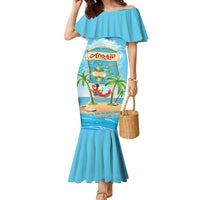 Aloha Hawaii Family Matching Mermaid Dress and Hawaiian Shirt Funny Macaw Parrot Tropical Vibe