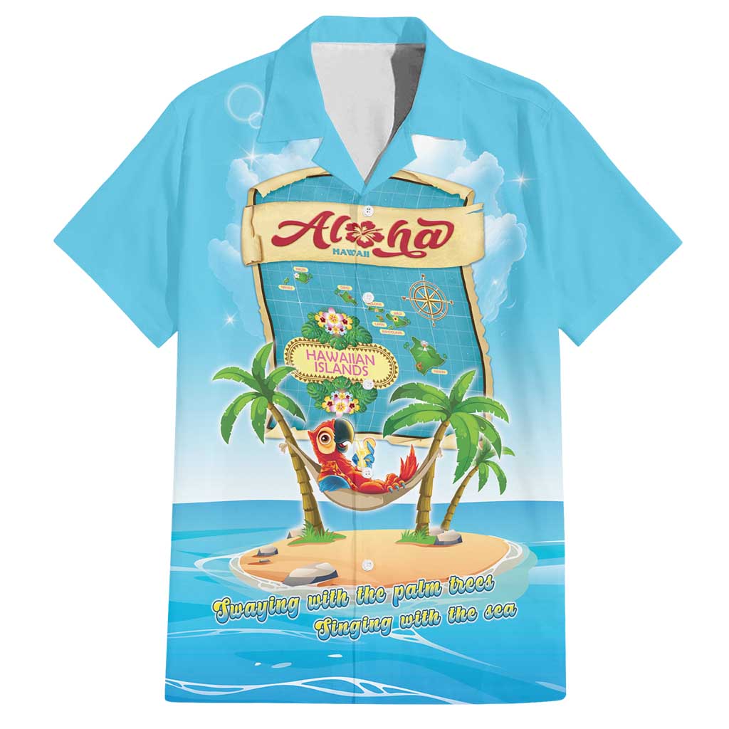 Aloha Hawaii Family Matching Summer Maxi Dress and Hawaiian Shirt Funny Macaw Parrot Tropical Vibe