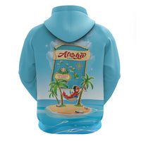 Aloha Hawaii Hoodie Funny Macaw Parrot Tropical Vibe