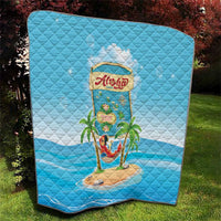 Aloha Hawaii Quilt Funny Macaw Parrot Tropical Vibe