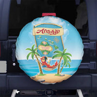 Aloha Hawaii Spare Tire Cover Funny Macaw Parrot Tropical Vibe LT05 - Polynesian Pride