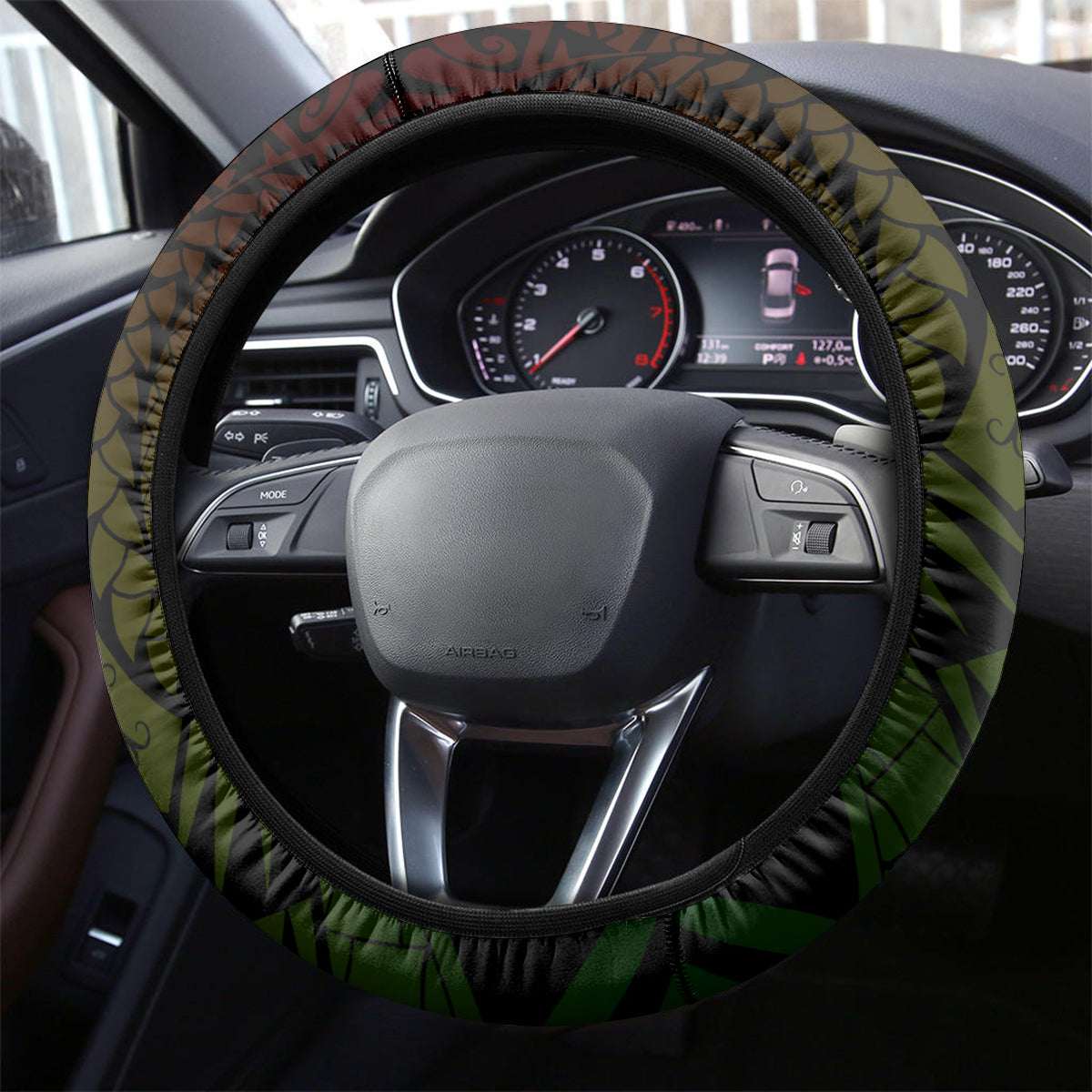 Hawaii State Motto Steering Wheel Cover Hawaiian Tribal Reggae Hammerhead Shark LT05 - Polynesian Pride