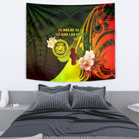 Hawaii State Motto Tapestry Hawaiian Tribal Reggae Hammerhead Shark LT05 - Polynesian Pride