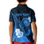 Personalised Hawaii State Motto Kid Polo Shirt Hawaiian Tribal Blue Hammerhead Shark LT05 - Polynesian Pride