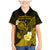 Personalised Hawaii State Motto Family Matching Mermaid Dress and Hawaiian Shirt Hawaiian Tribal Gold Hammerhead Shark LT05 Son's Shirt Gold - Polynesian Pride
