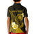 Personalised Hawaii State Motto Kid Polo Shirt Hawaiian Tribal Gold Hammerhead Shark LT05 - Polynesian Pride