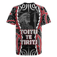 Aotearoa Waitangi Day Rugby Jersey Maori Warrior Tribal Tattoo