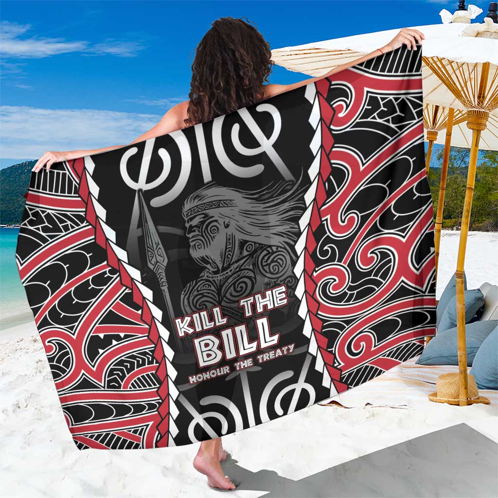 Aotearoa Waitangi Day Sarong Maori Warrior Tribal Tattoo LT05 One Size 44 x 66 inches Black - Polynesian Pride