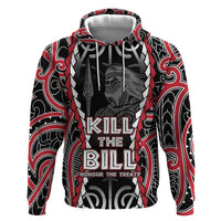 Aotearoa Waitangi Day Zip Hoodie Maori Warrior Tribal Tattoo LT05 Pullover Hoodie Black - Polynesian Pride